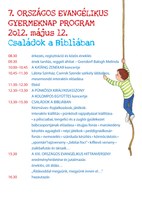 7. ORSZÁGOS EVANGÉLIKUS GYERMEKNAP 