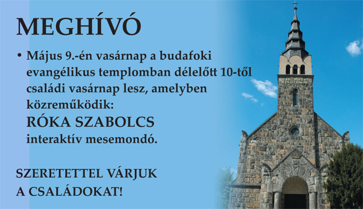 Családi vasárnap Budafokon – Róka Szabolcs szereplésével