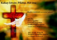 Kákay István: Pilátus, Hét ima