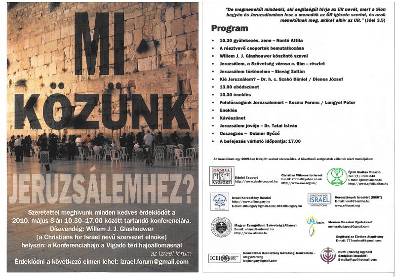 Mi közünk Jeruzsálemhez? – konferencia