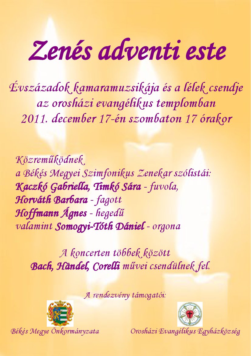 Zenés adventi este