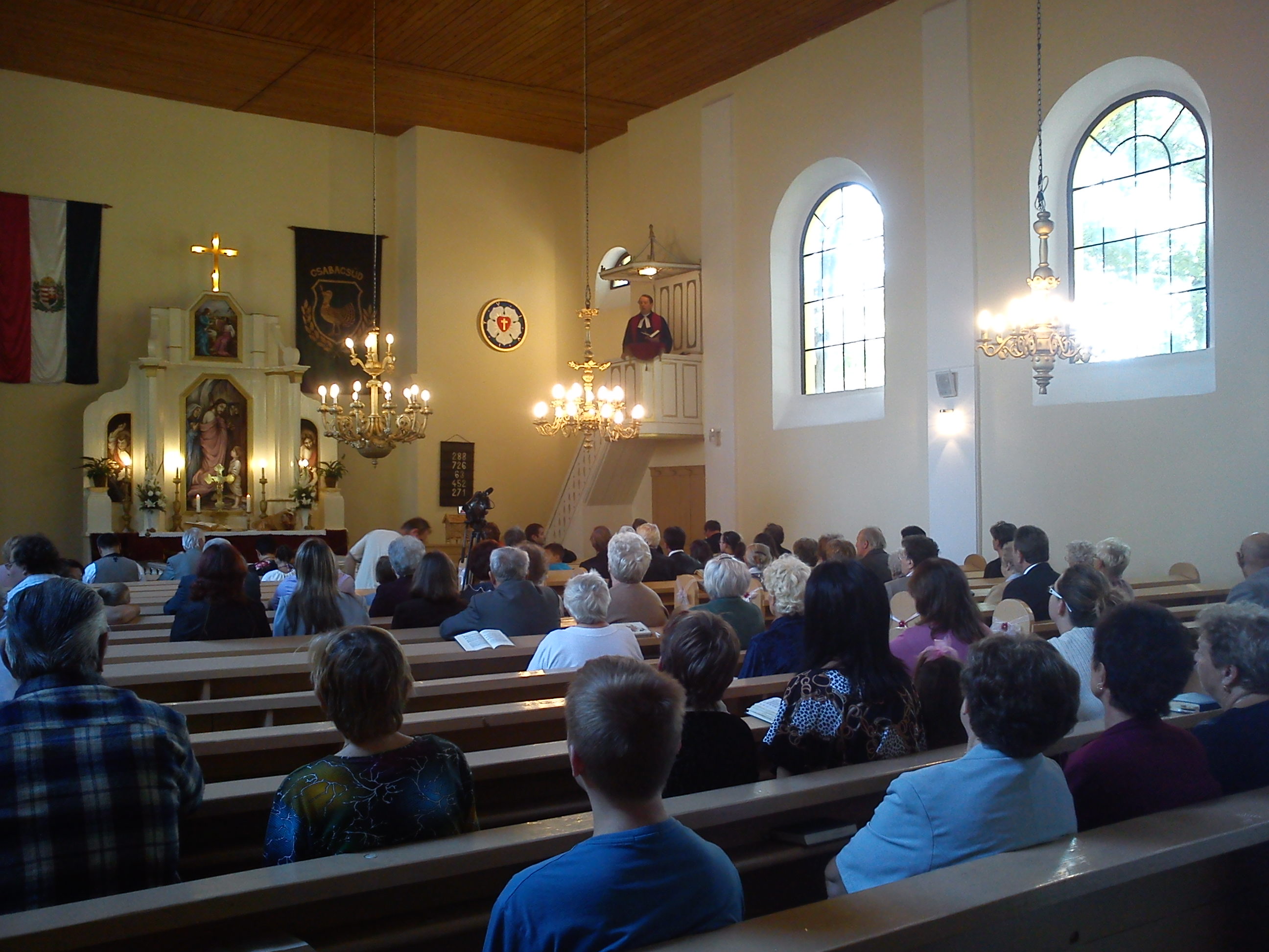 Vizitáció Medgyesegyházán, templomünnep Csabacsűdön