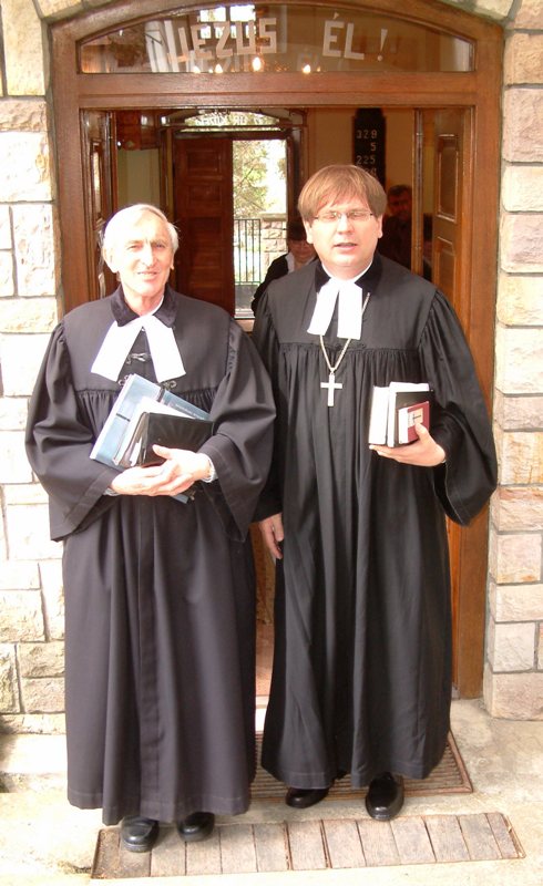Dr. Fabiny Tamás püspök Lucfalván szolgált