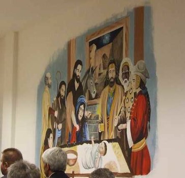 A kápolna festményeit a fogvatartottak készítették