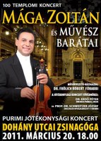 100 templom koncert – Mága Zoltán és barátai a Dohány utcai zsinagógában