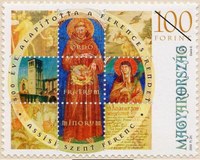 Assisi Szent Ferenc-emlékbélyeget adott ki a Magyar Posta 