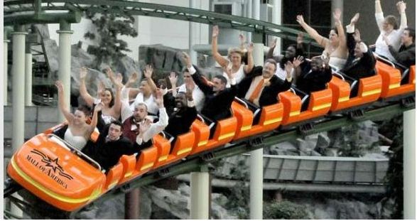 Esküvő a hullámvasúton