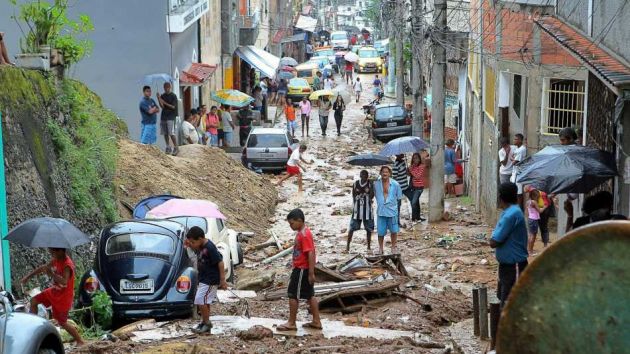 Pusztító esőzések Rio de Janeiróban 