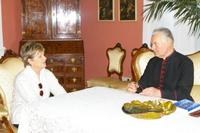 Az Országgyűlés elnöke Mayer Mihály püspöknél járt