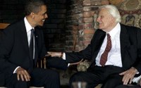 Barack Obama együtt imádkozott Billy Grahammel